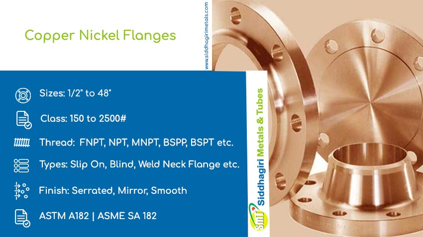 Copper Nickel Flanges Specification